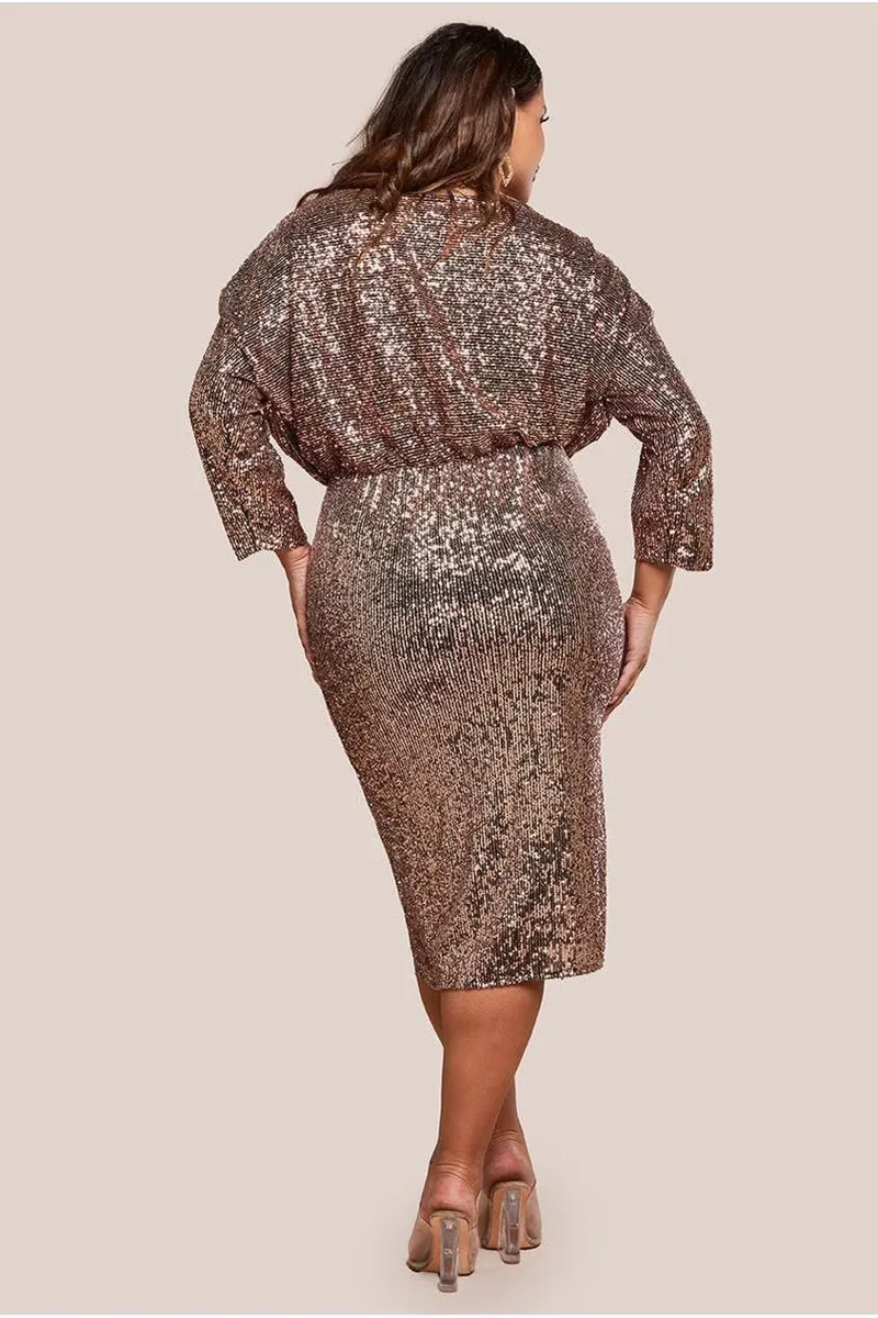 Blizgi plus size proginė suknelė nuomai