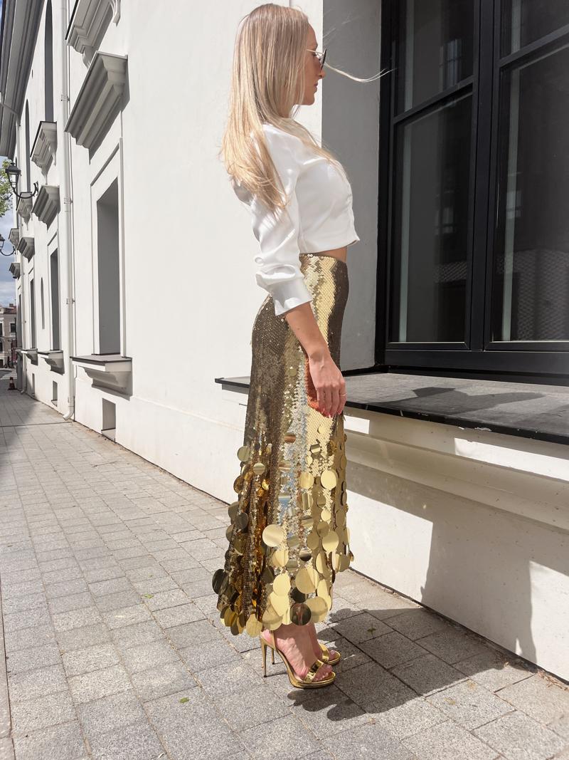 H&M Studio x Rabanne sijonas nuomai
