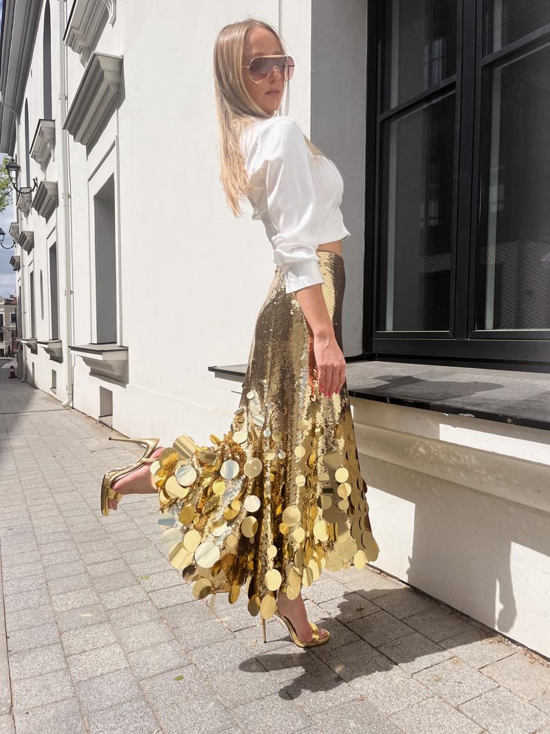 H&M Studio x Rabanne sijonas nuomai