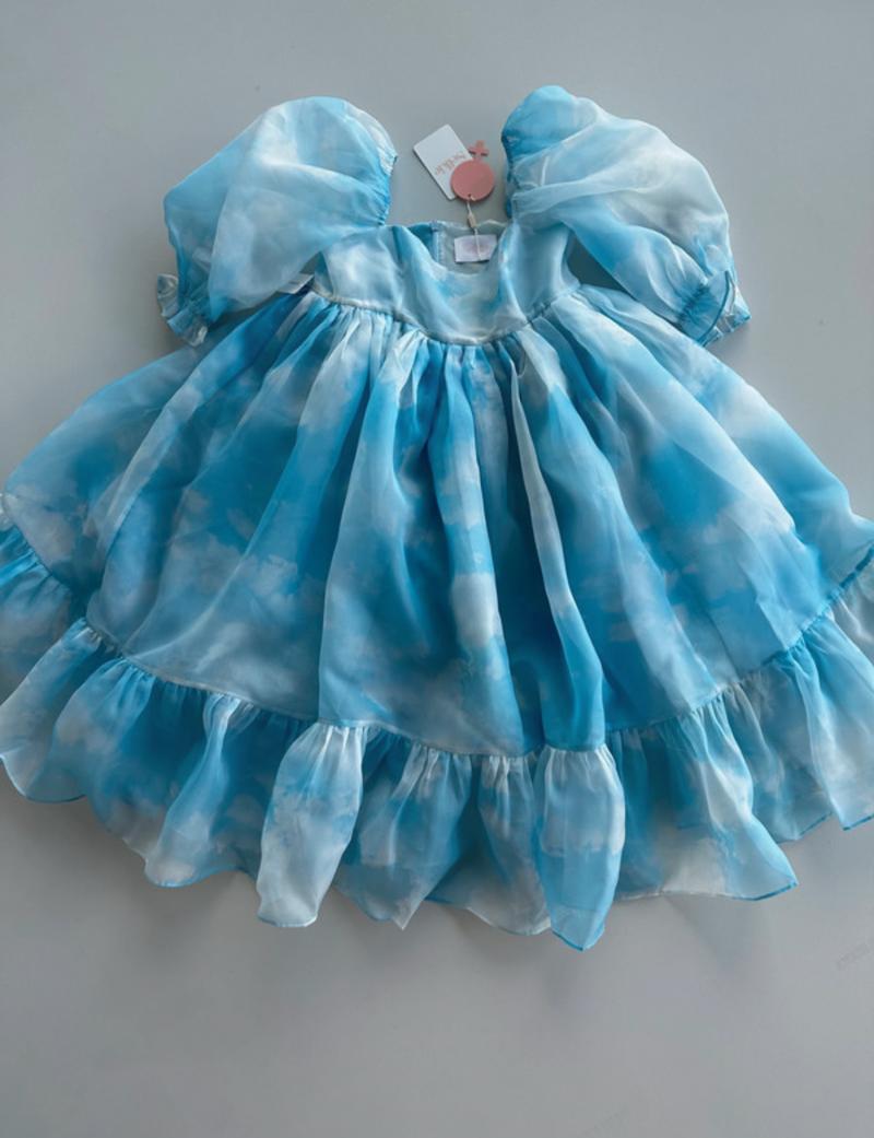 Head in the Clouds French Puff Dress