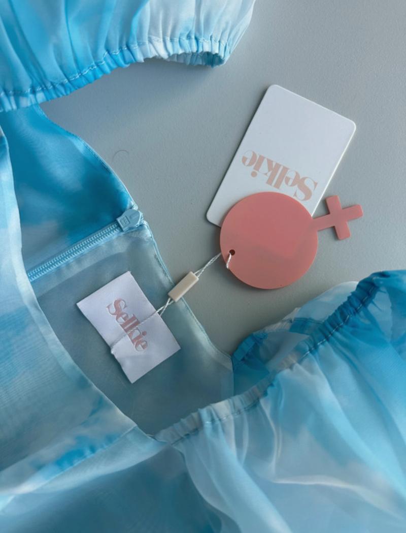 Head in the Clouds French Puff Dress